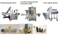 Linear Automatic Plastic Bottle Capping Machine Spindle Cappers 1800BPH-9000BPH
