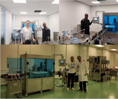 Oral Liquid Bottling And Labeling Machine 0.6-0.8Mpa Glass Bottle Filling Machine