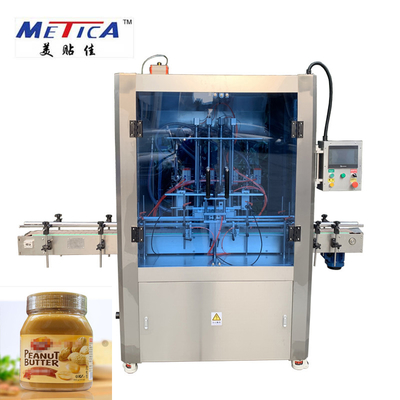 मूंगफली का मक्खन 1000bph - 1500bph . के लिए स्वचालित बोतल भरने की मशीन