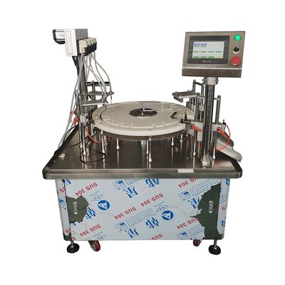 METICA स्वनिर्धारित मोनोब्लॉक फिलिंग और कैपिंग मशीन अर्ध स्वचालित