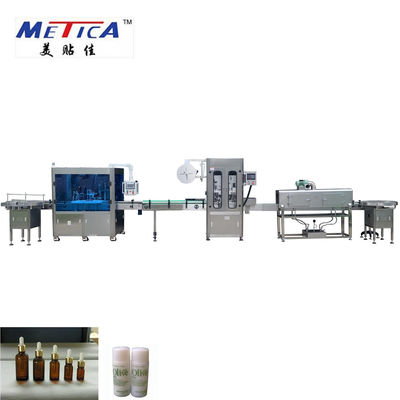 METICA CBD तेल बॉटलिंग और लेबलिंग मशीन 0.6-0.8Mpa कांच की बोतल भरने की मशीन