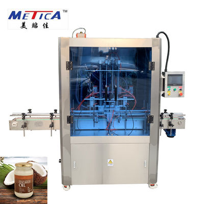 नारियल तेल ग्लास जार भरने की मशीन 220V 1000bph-1500bph