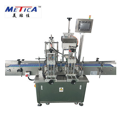 0.6MPa अर्ध स्वचालित बोतल कैपिंग मशीन रोप कैप के लिए रैखिक कैपिंग मशीन